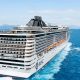 An aerial view of the MSC Splendida from MSC Cruises
