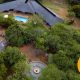 An aerial view of Sable Ranch Bush Lodge in Brits