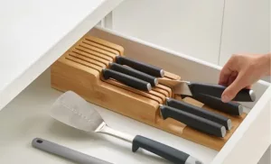 Bamboo Knife Organizer - Fine Living