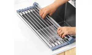 foldable oversink dish drying rack
