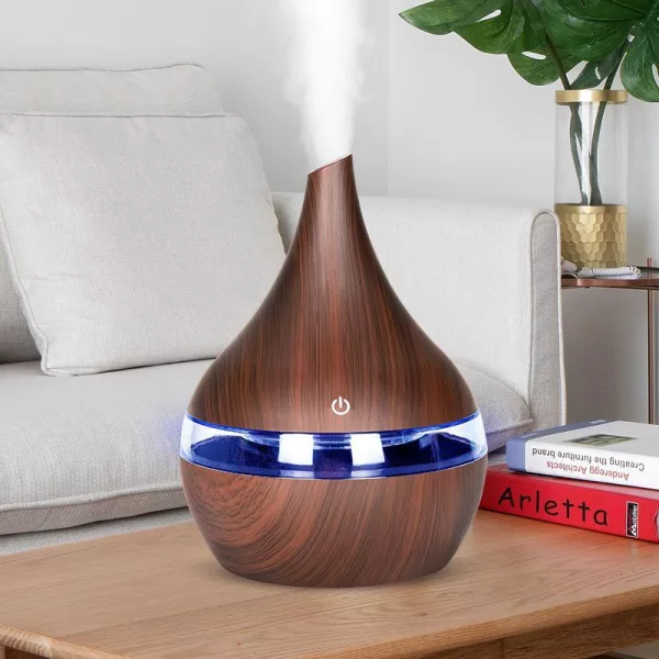 USB Interface Ultrasonic Air Diffuser in Light or Dark Wood_2