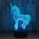 3D Unicorn Night Light with Remote Control- USB Interface_0