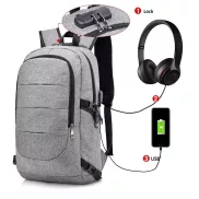 Waterproof Laptop Backpack with USB Port, Anti-theft_0