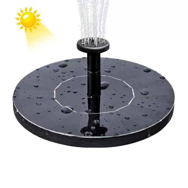 Environmental Friendly Solar Powered Decorative Fountain Birdbath Pump_3