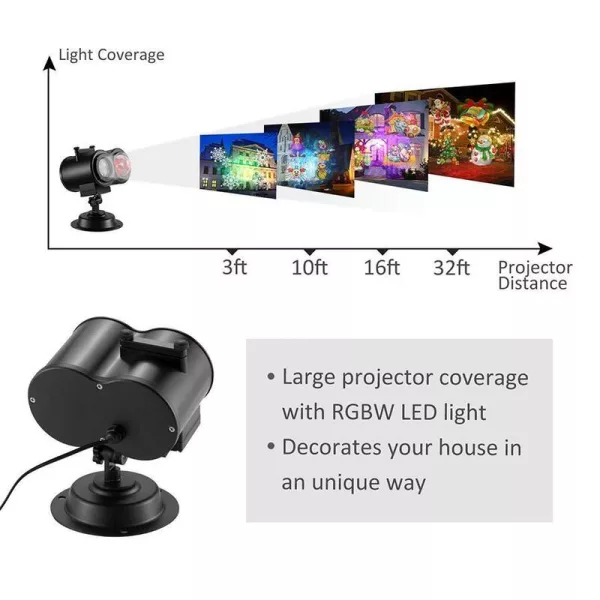 2 in 1 Holiday Projector Lights with 16 Film Options - AU,EU,UK,US Plug_6