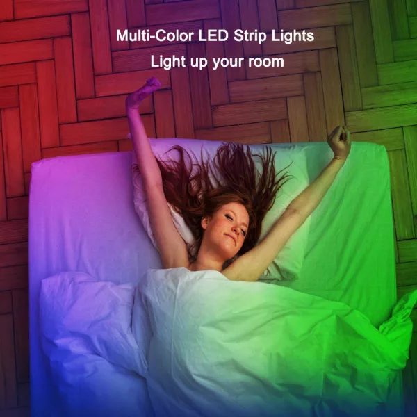 Remote Controlled LED Light Strips with Power Adapter_8