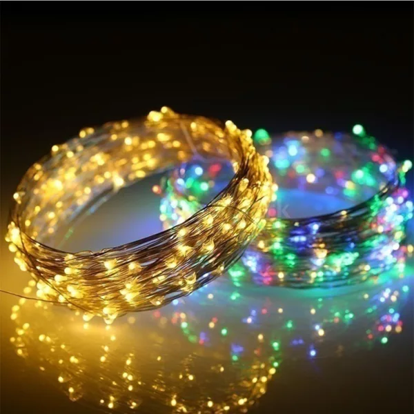 Waterproof Outdoor Solar LED Strip Mini String Lights 20M_2