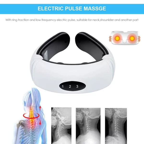 USB Charging Electric Neck Massager with 6 Massage Modes_4