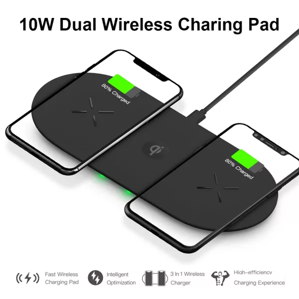 18W 3-in-1 Fast Charging Wireless QI Charger Pad for Apple, Samsung, Apple Watch and AirPods_8