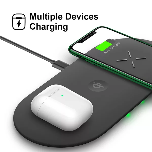 18W 3-in-1 Fast Charging Wireless QI Charger Pad for Apple, Samsung, Apple Watch and AirPods_7