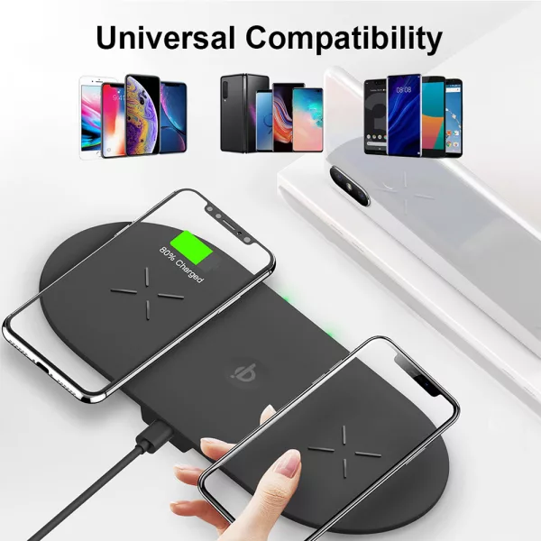 18W 3-in-1 Fast Charging Wireless QI Charger Pad for Apple, Samsung, Apple Watch and AirPods_9