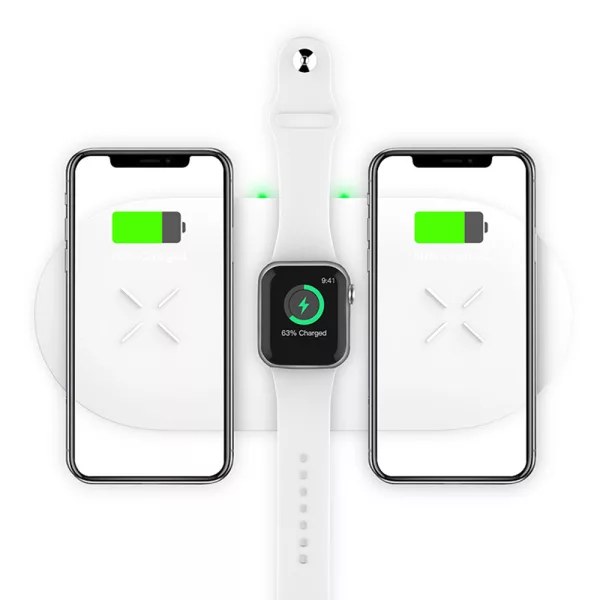 18W 3-in-1 Fast Charging Wireless QI Charger Pad for Apple, Samsung, Apple Watch and AirPods_4