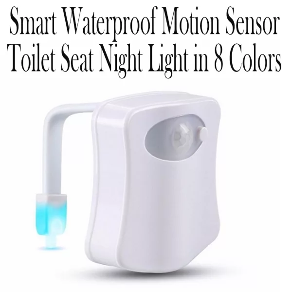 Smart Motion Sensor Toilet Seat Night Light in 8 Colors- Battery Operated_4