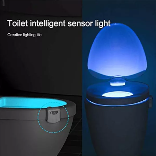 Smart Motion Sensor Toilet Seat Night Light in 8 Colors- Battery Operated_9