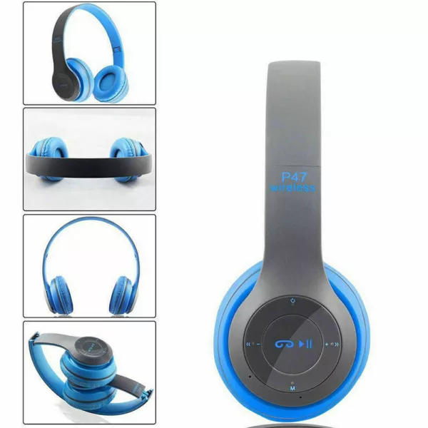 Bluetooth Folding Stereo Headset for Music Gaming- USB Charging_5