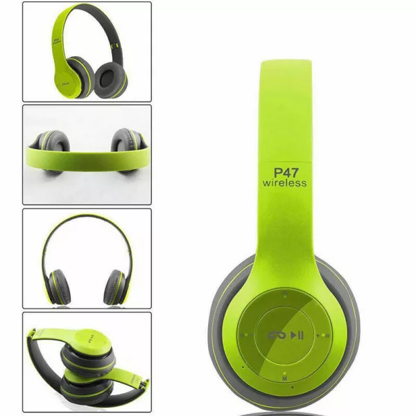 Bluetooth Folding Stereo Headset for Music Gaming- USB Charging_6