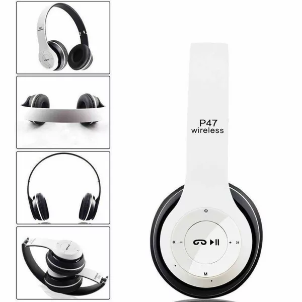 Bluetooth Folding Stereo Headset for Music Gaming- USB Charging_8