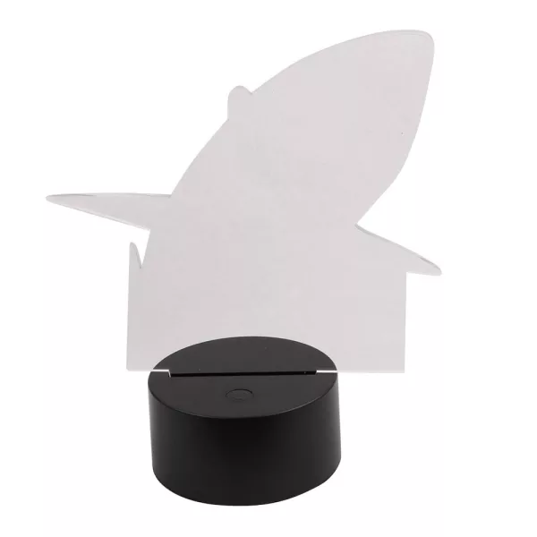 Battery Operated 3D Illusion Shark Lamp Night Light for Kids Room and Decoration_1