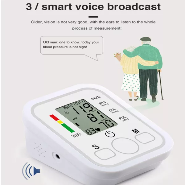 High Accuracy Digital Blood Pressure Monitor Sphygmomanometer - Battery Operated_9