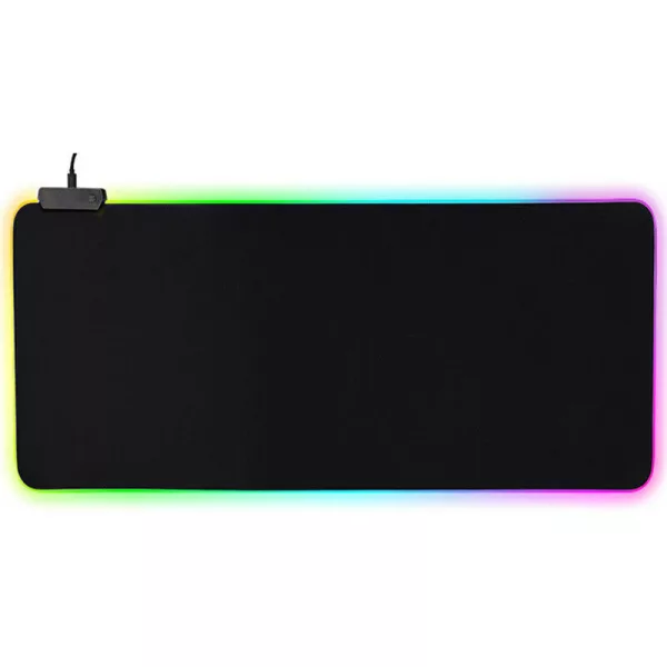 RGB LED Non-Slip Luminous Mouse Pad for Gaming PC Keyboard_0