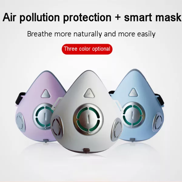 USB Rechargeable Personal Wearable Air Purifier Smart Electric Face Mask_9