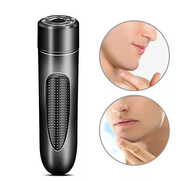 Mini Electric Rotary Shaver Portable Micro-USB Electric Razor for Face and Body Hair_3