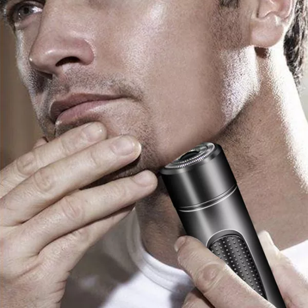 Mini Electric Rotary Shaver Portable Micro-USB Electric Razor for Face and Body Hair_1