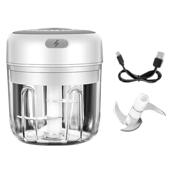 Automatic Mini Electric Food Chopper Portable Food Processor- USB Charging_1