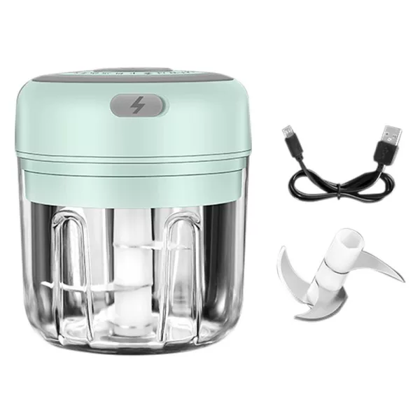 Automatic Mini Electric Food Chopper Portable Food Processor- USB Charging_2