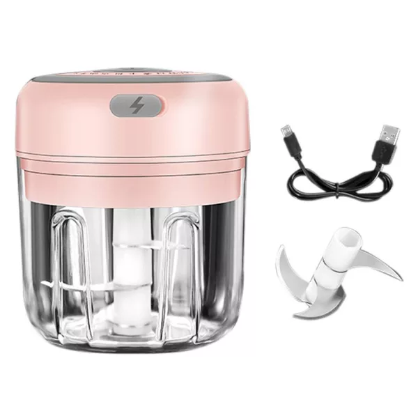 Automatic Mini Electric Food Chopper Portable Food Processor- USB Charging_3