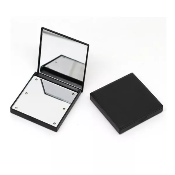 6 Built-in LED Mini Handheld Folding Makeup Mirror- Battery Operated_1