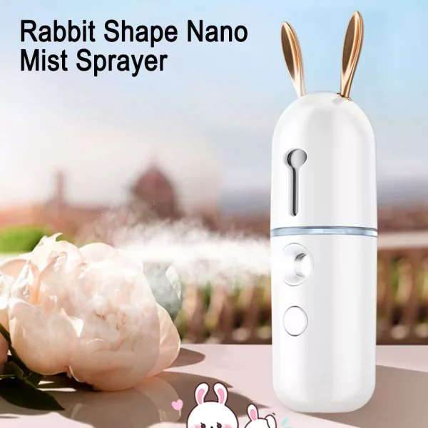 USB Rechargeable Rabbit Nano Mist Sprayer Facial Moisturizer_7