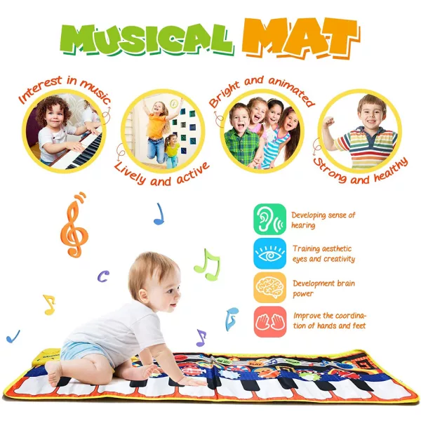 Musical Piano Mat Keyboard Music and Dance Mat- Battery Operated_4