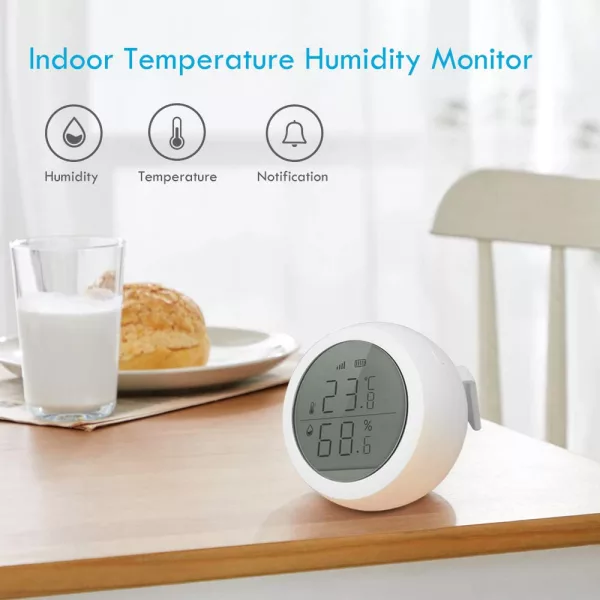 Smart Temperature and Humidity Sensor Wireless Detector- Battery Operated_7