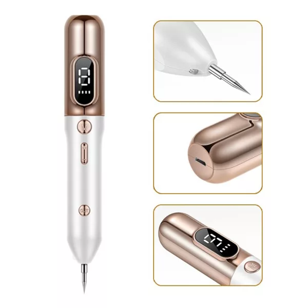 9 Speed LCD Display Mole Pimple Tag Remover- USB Charging_4