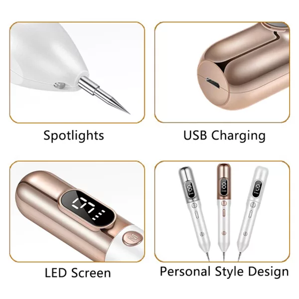 9 Speed LCD Display Mole Pimple Tag Remover- USB Charging_6