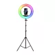 26cm RGB LED Selfie Ring Fill Light with Tripod- USB Powered_0