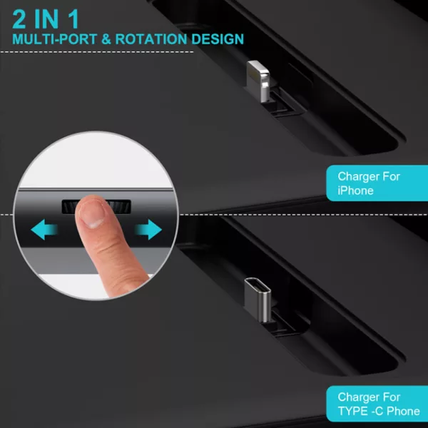 QI Enabled Wireless 3-in-1 Fast Charging Station- USB Powered_5