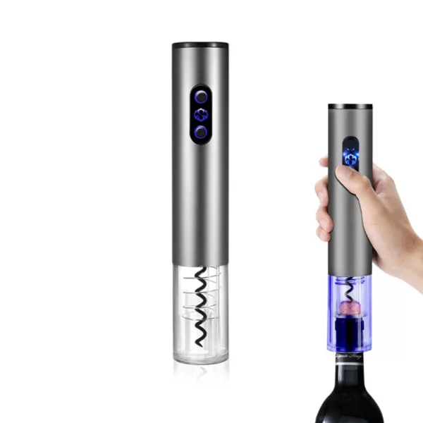 4-in-1 USB Rechargeable Cordless Wine Bottle Opener_0