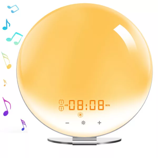 Creative Digital Alarm Clock Sunset and Sunlight Simulator- USB Powered_1