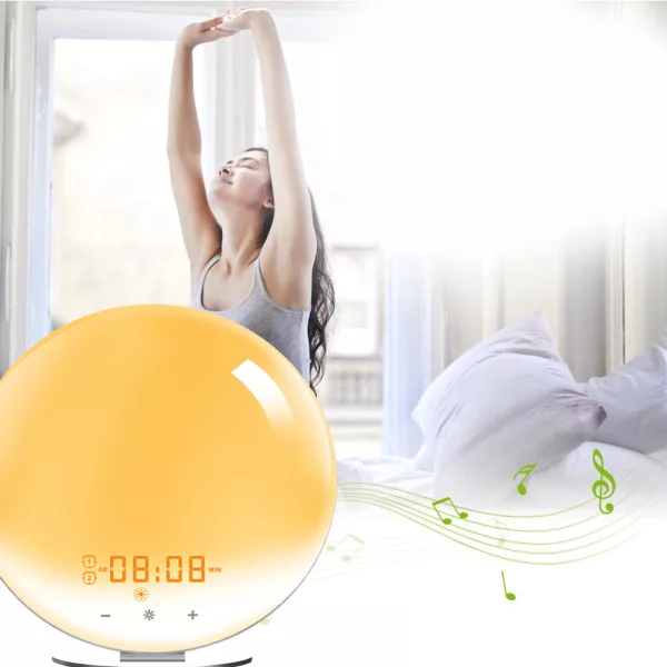 Creative Digital Alarm Clock Sunset and Sunlight Simulator- USB Powered_2