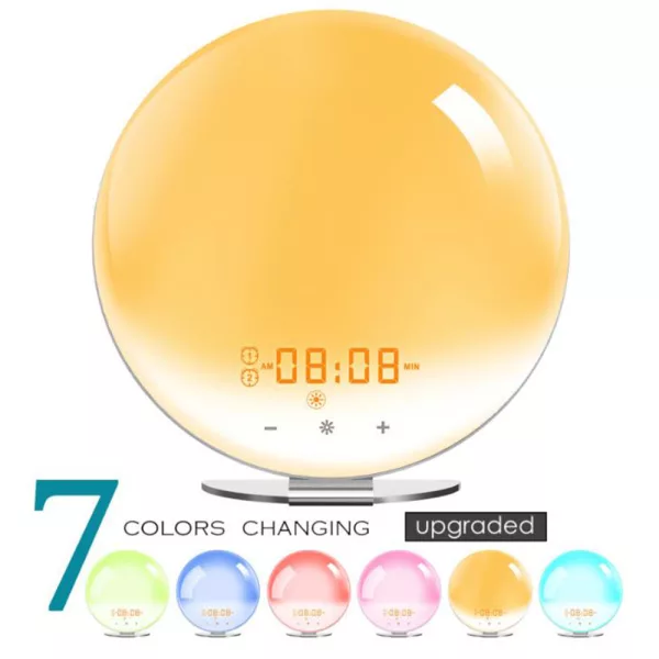 Creative Digital Alarm Clock Sunset and Sunlight Simulator- USB Powered_5