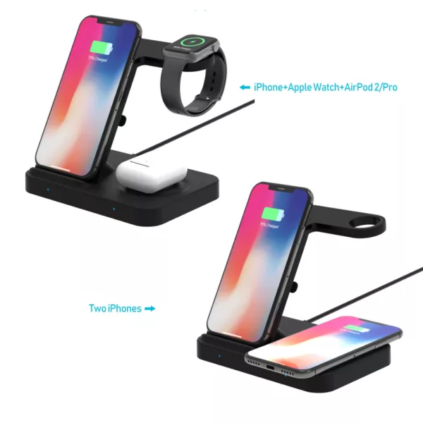 3-in-1 Qi Enabled Wireless Charging Station for Samsung and Apple Devices_4