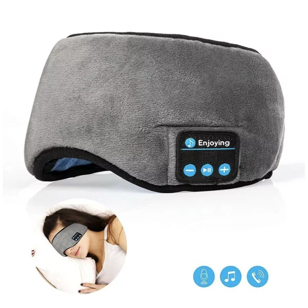 Wireless USB Rechargeable Washable Musical BT Sleeping Eye Mask_5