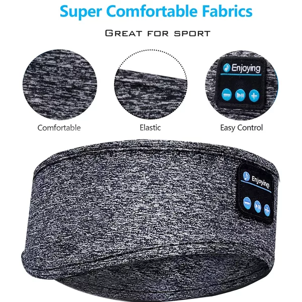 Wireless Musical Sleeping Exercising Headband- USB Charging_6