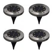 Pack of 4 Solar Powered LED Outdoor Solar Garden Ground Lights_0