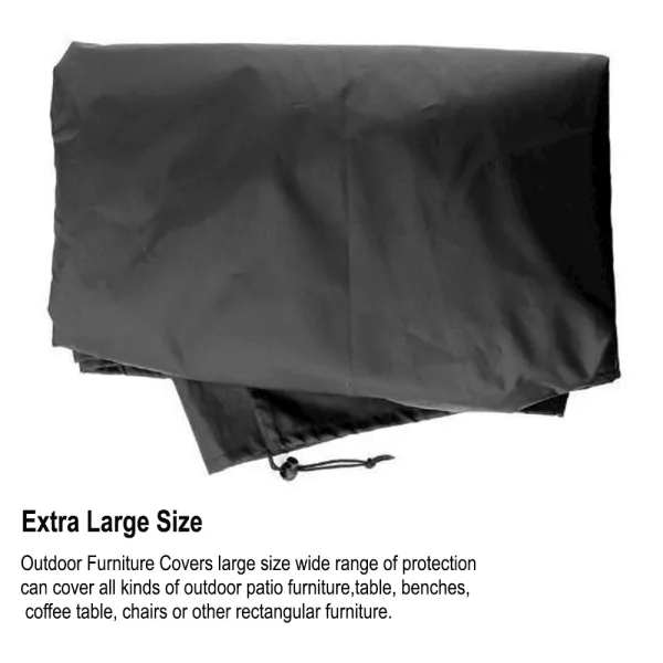 Waterproof Polyester Outdoor Furniture Protective Cover in 5 Sizes_9