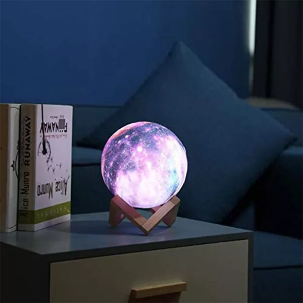 3D Printed Moon Galaxy Star Night Lamp and Room Décor- USB Charging_1