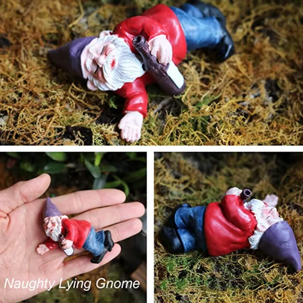 Miniature Garden Elf Ornaments Grass Decoration Gnomes Resin Art_5