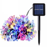 Solar Powered Flower String Lights Cherry Blossom Sakura Fairy Lights_0